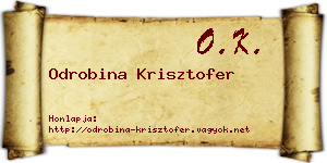 Odrobina Krisztofer névjegykártya